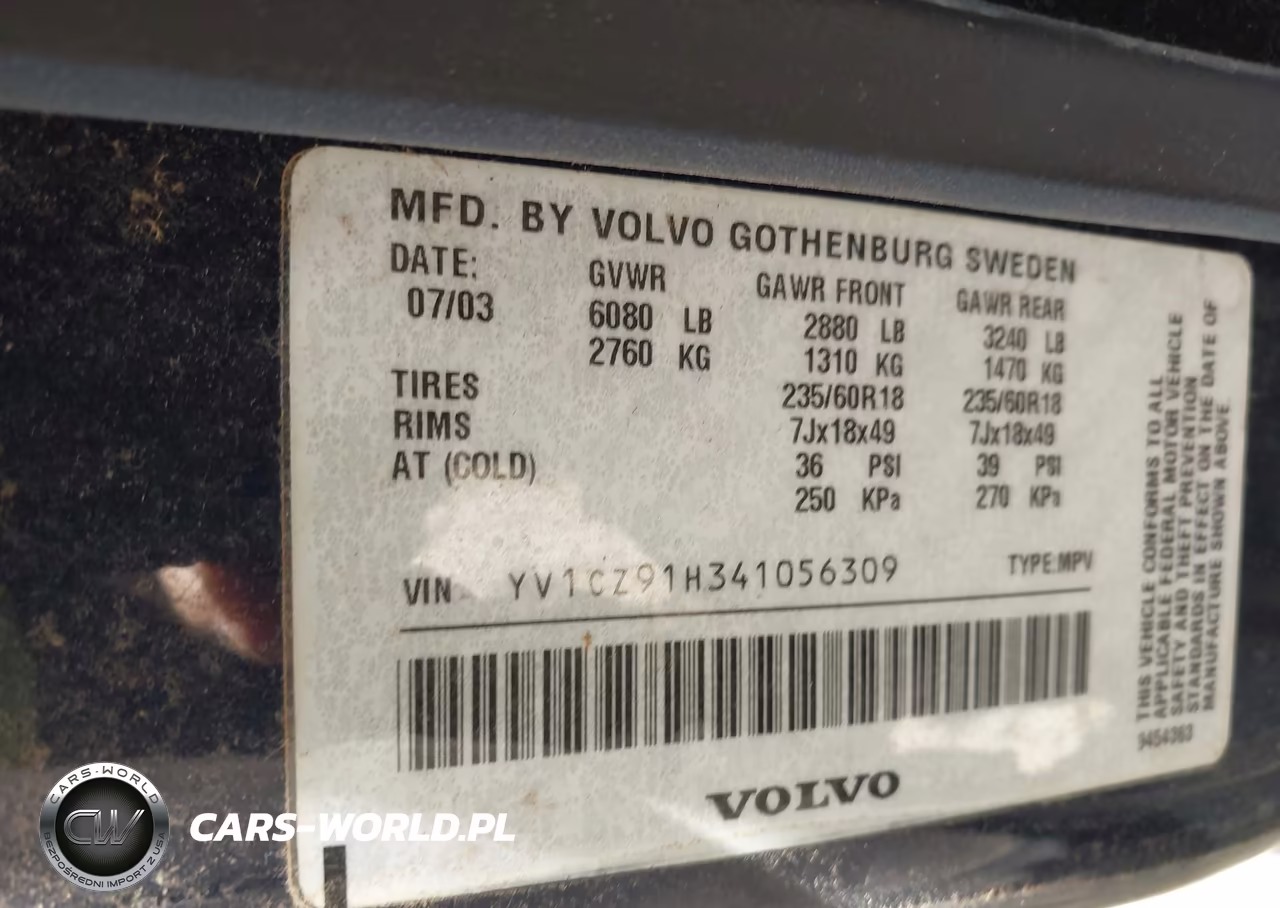 2004 Volvo Xc90 T6 VIN:YV1CZ91H341056309 - 9