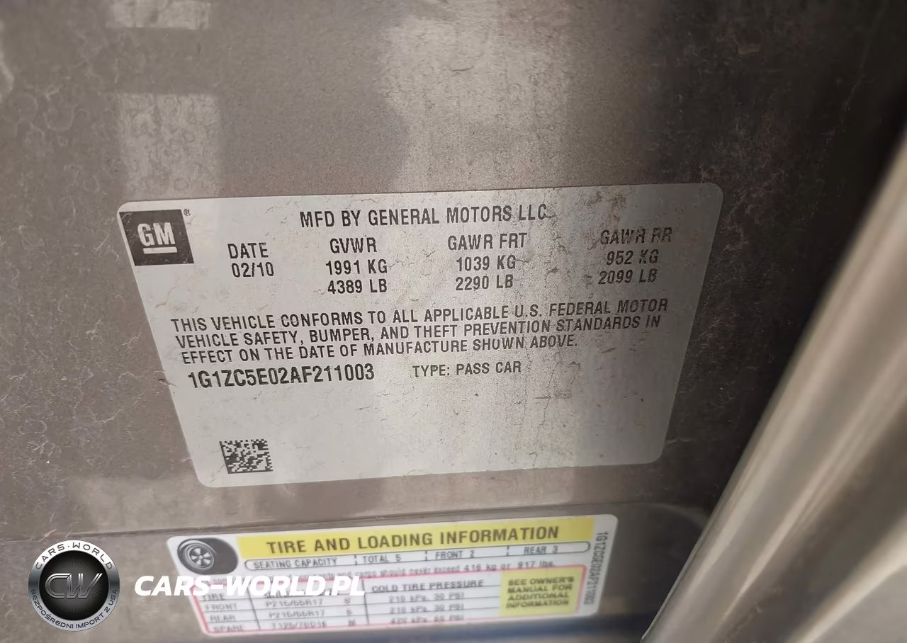2010 Chevrolet Malibu Lt VIN:1G1ZC5E02AF211003 - 9