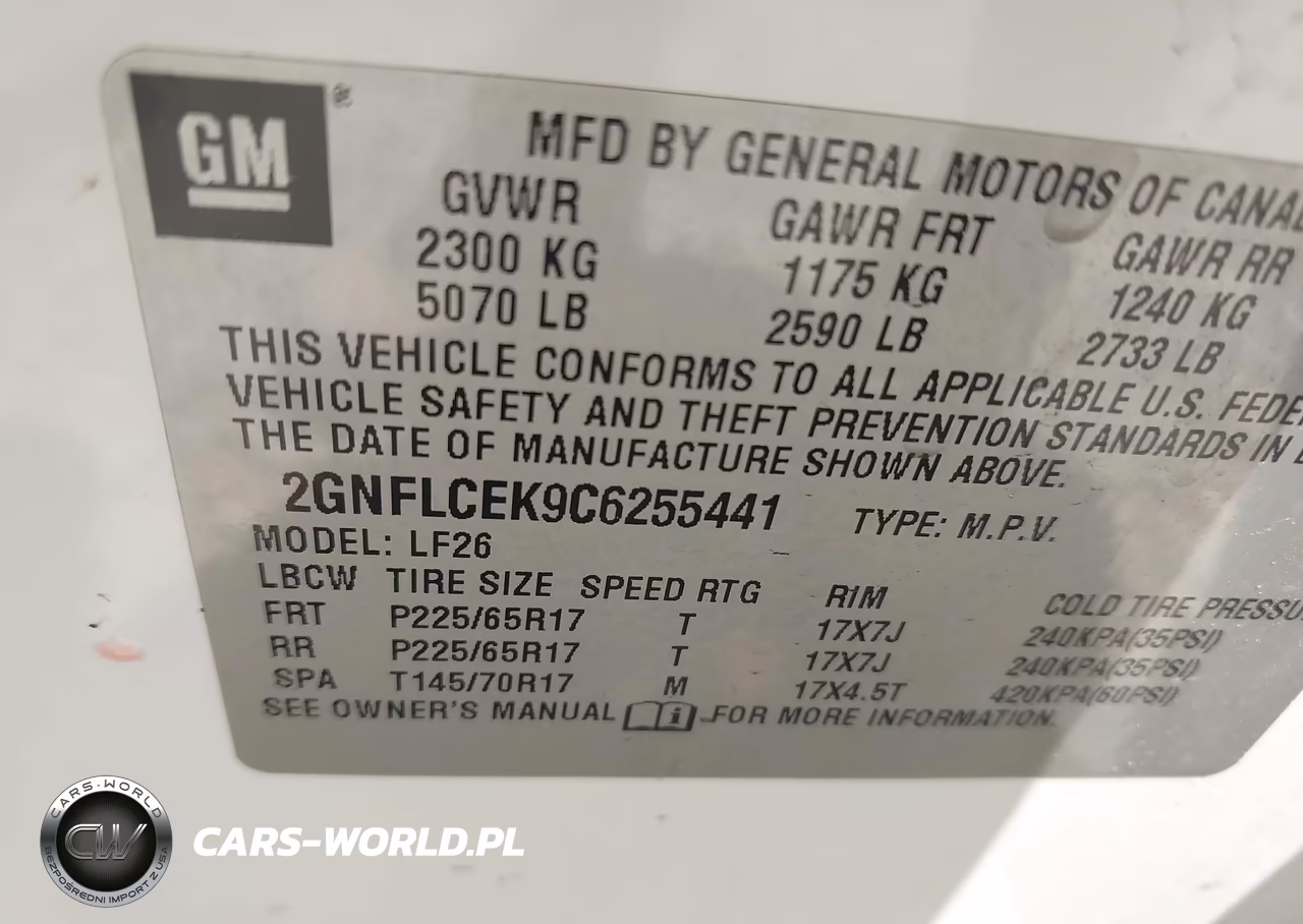 2012 Chevrolet Equinox Ls VIN:2GNFLCEK9C6255441 - 9