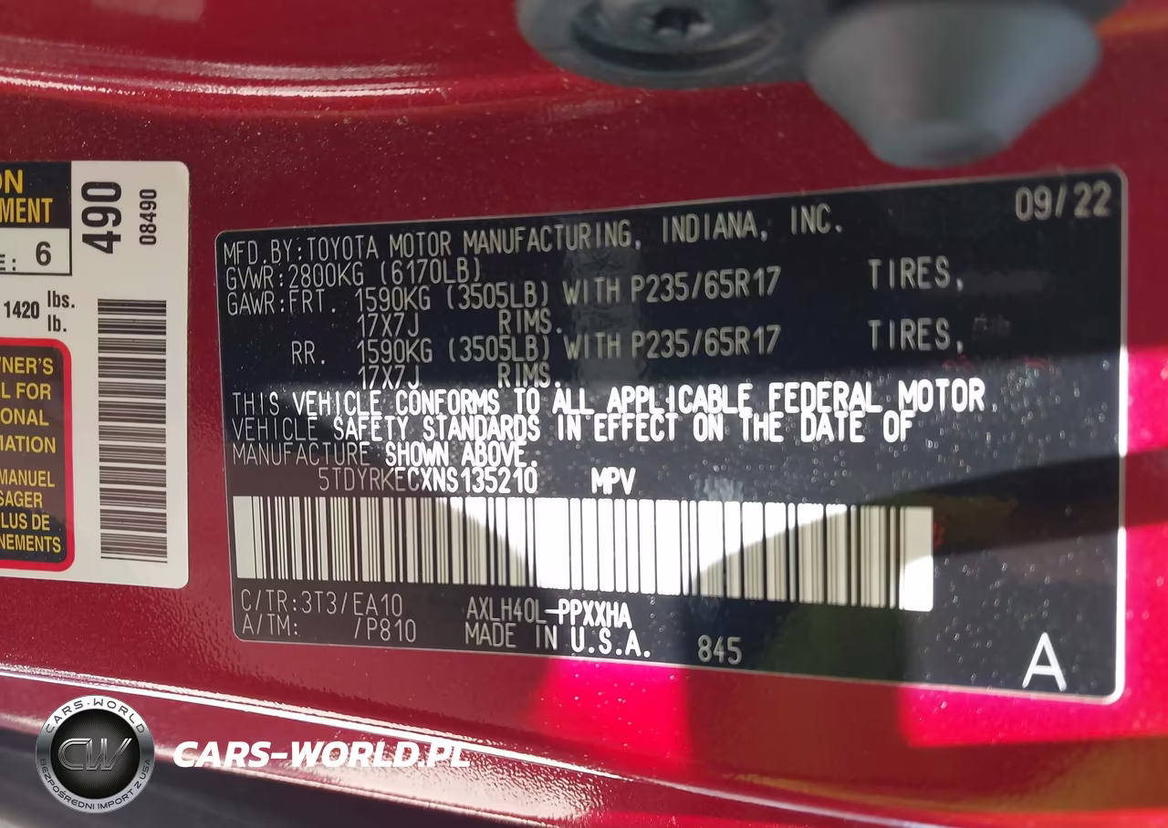 2022 Toyota Sienna Xle VIN:5TDYRKECXNS135210 - 9