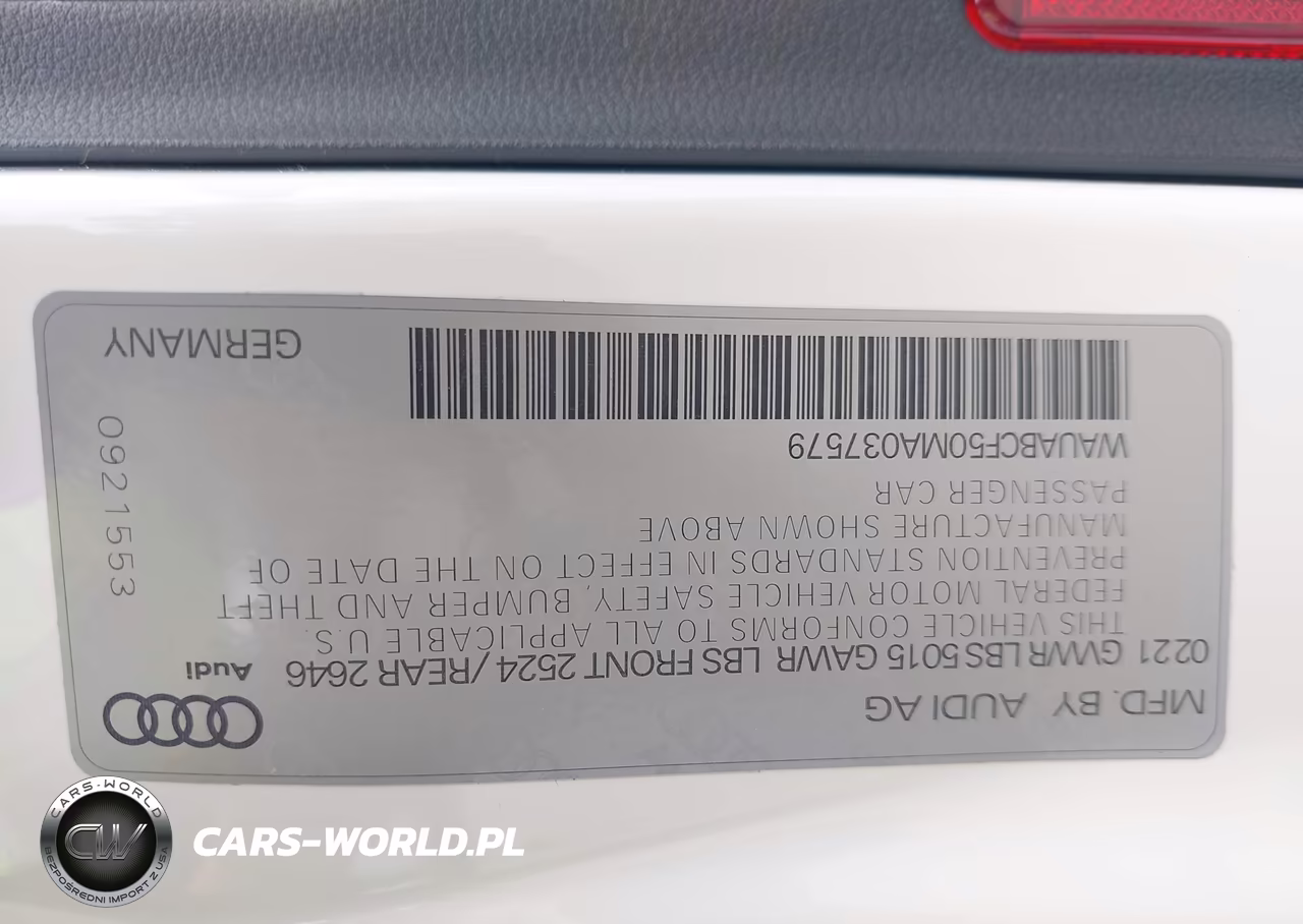 2021 Audi A5 Sportback Premium 40 Tfsi Quattro S Tronic VIN:WAUABCF50MA037579 - 9