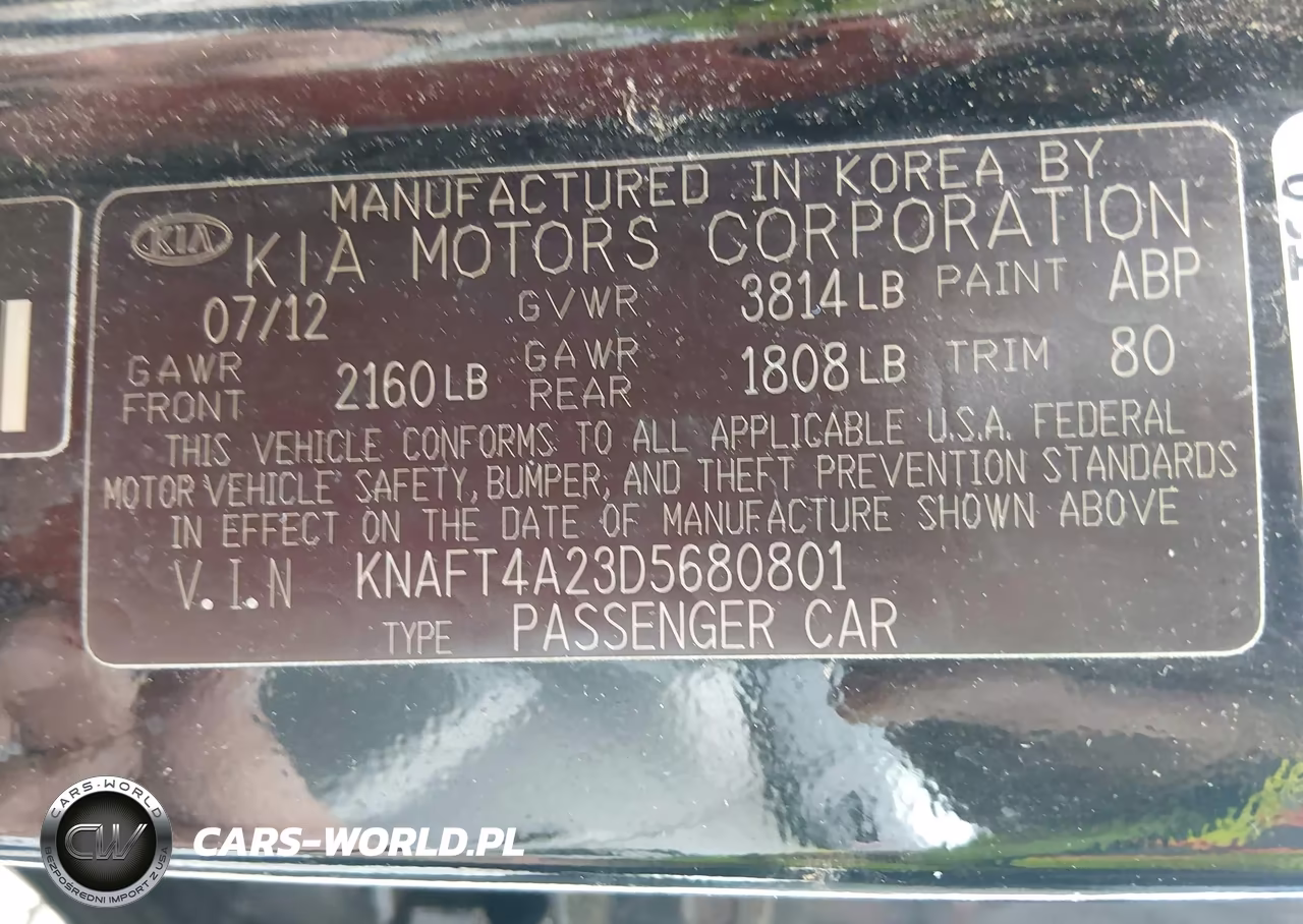 2013 Kia Forte Lx VIN:KNAFT4A23D5680801 - 9