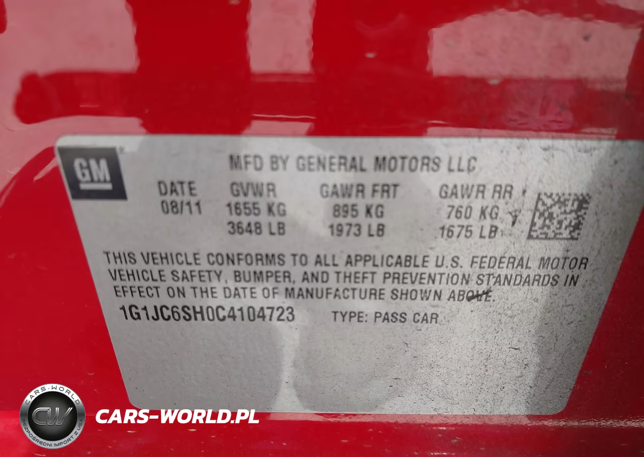 2012 Chevrolet Sonic 2Lt VIN:1G1JC6SH0C4104723 - 9