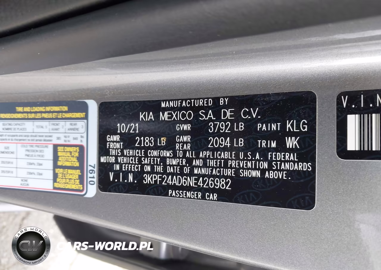 2022 Kia Forte Lxs VIN:3KPF24AD6NE426982 - 9