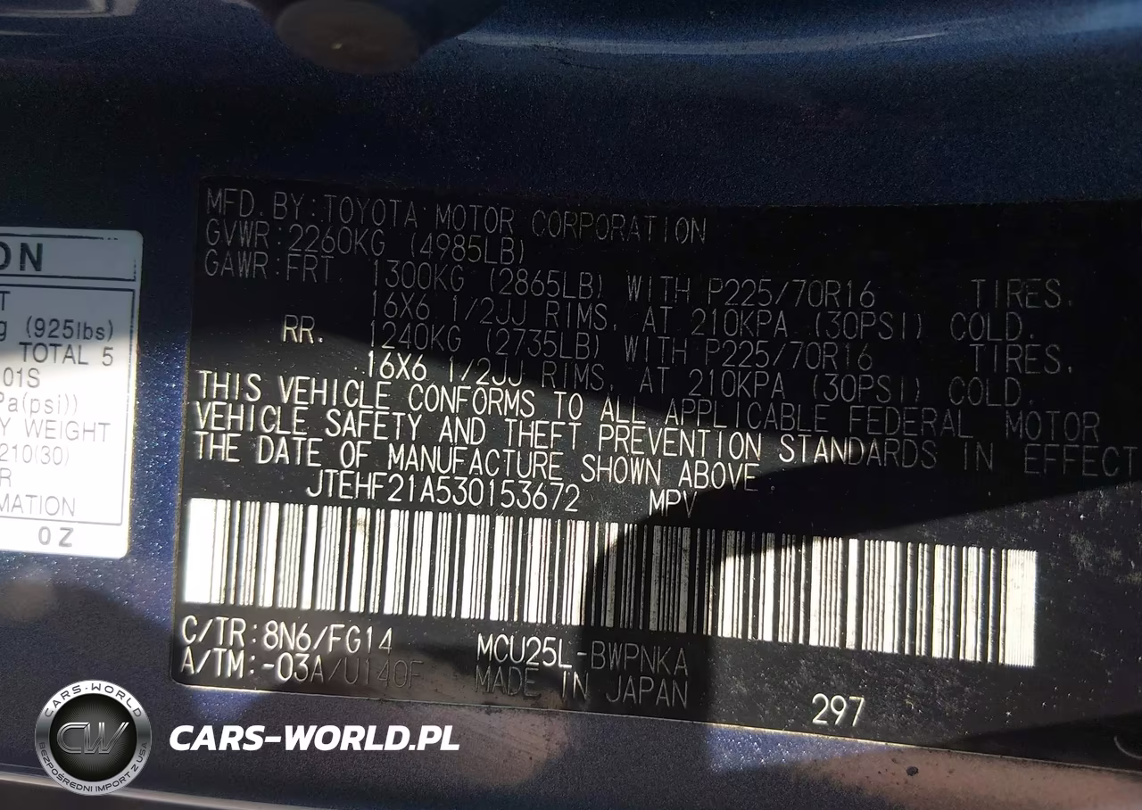 2003 Toyota Highlander V6 VIN:JTEHF21A530153672 - 9