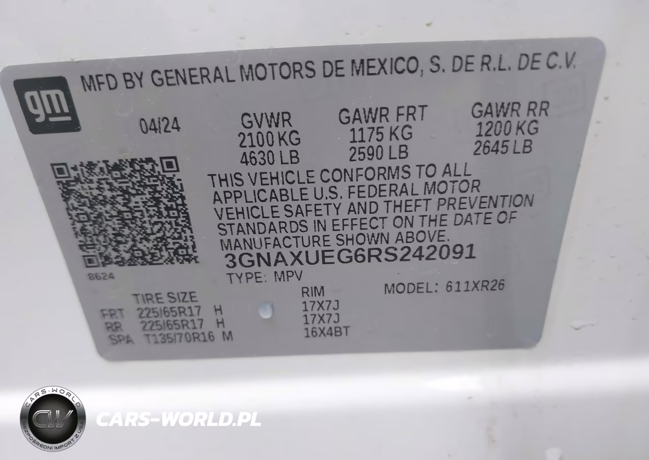 2024 Chevrolet Equinox Awd Lt VIN:3GNAXUEG6RS242091 - 9