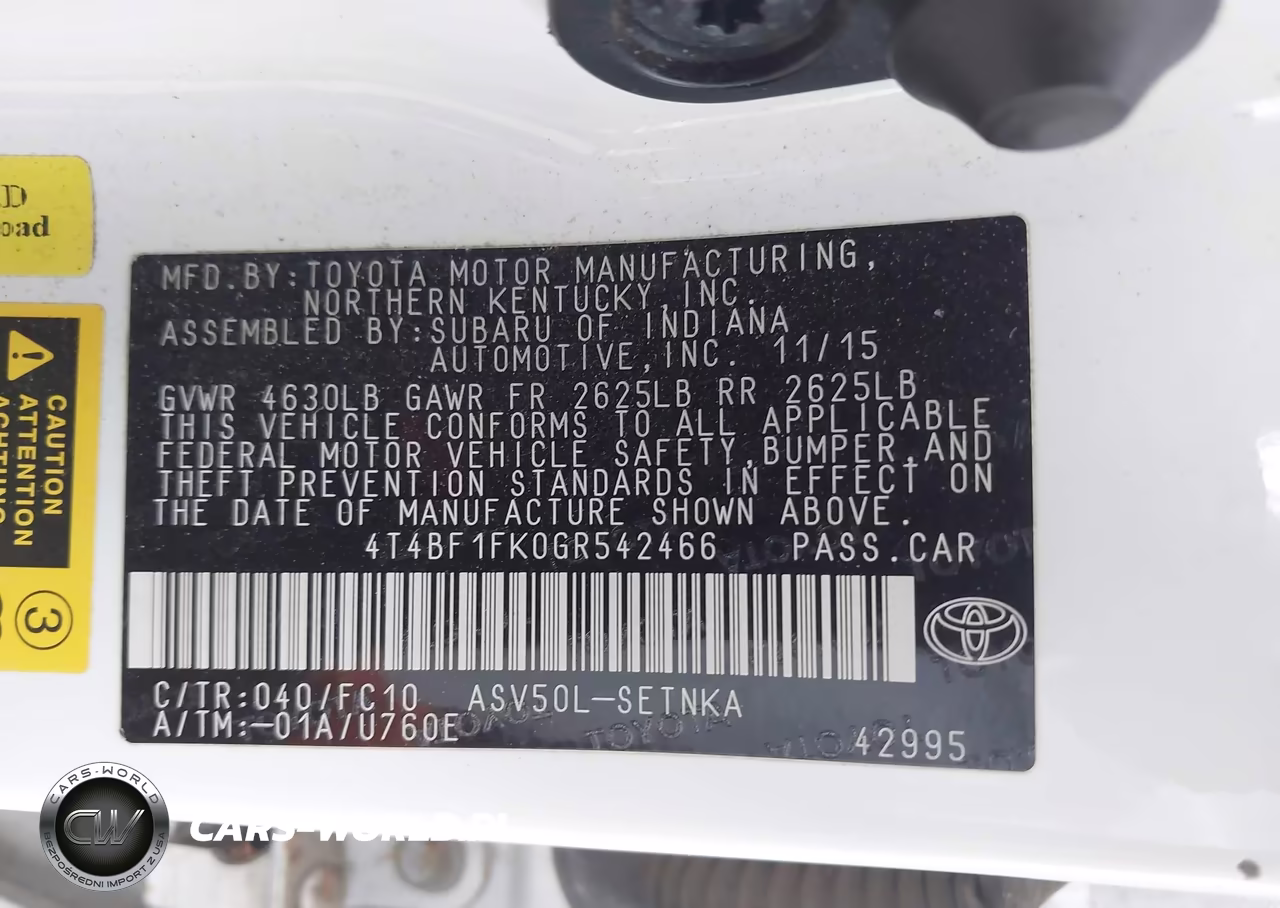 2016 Toyota Camry Le VIN:4T4BF1FK0GR542466 - 9