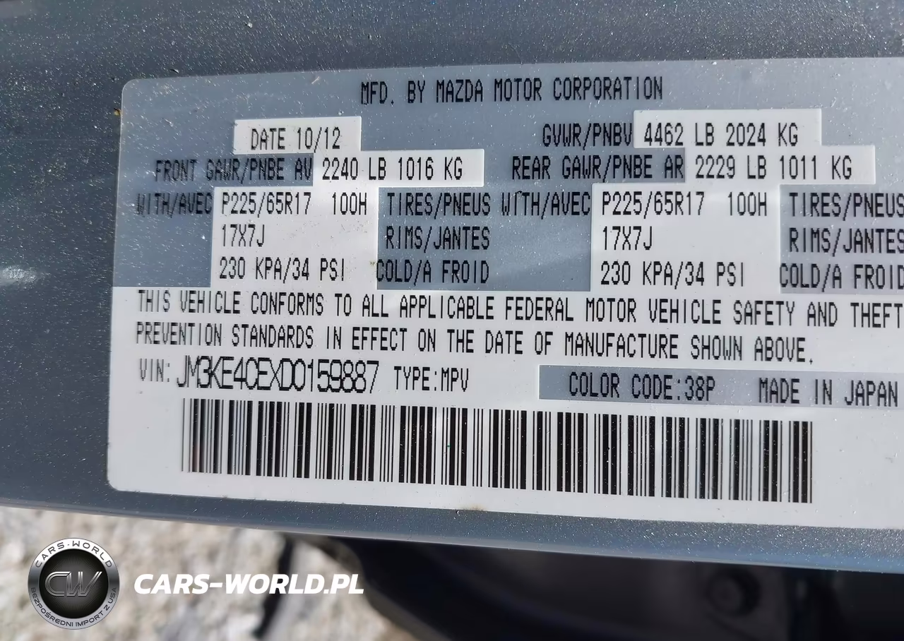 2013 Mazda Cx-5 Touring VIN:JM3KE4CEXD0159887 - 9