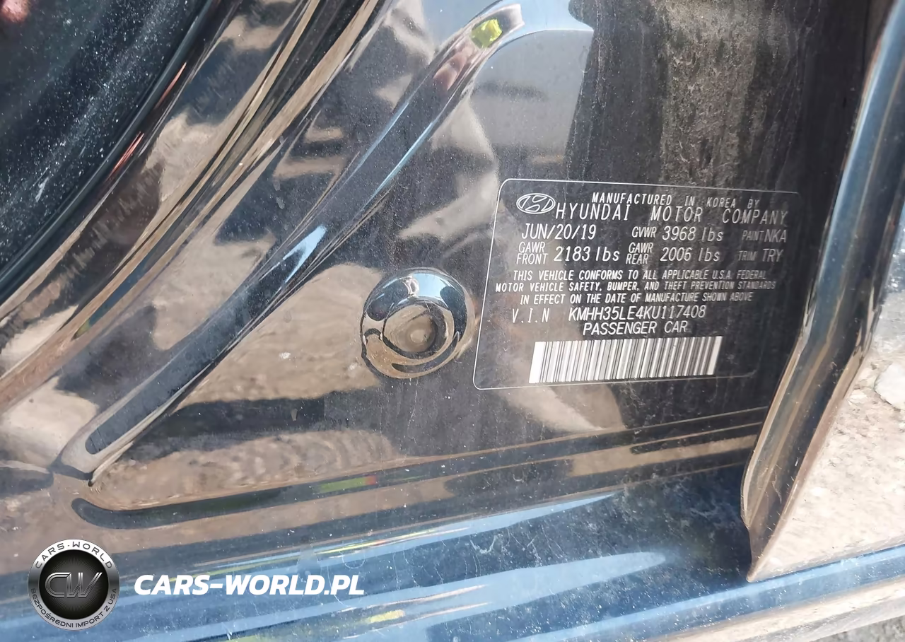 2019 Hyundai Elantra Gt VIN:KMHH35LE4KU117408 - 9