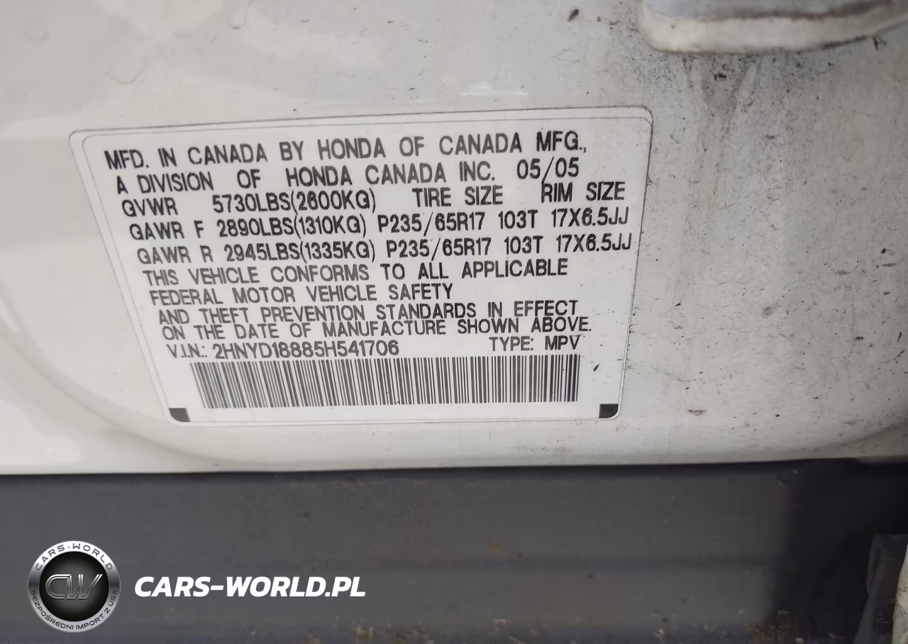 2005 Acura Mdx VIN:2HNYD18885H541706 - 9