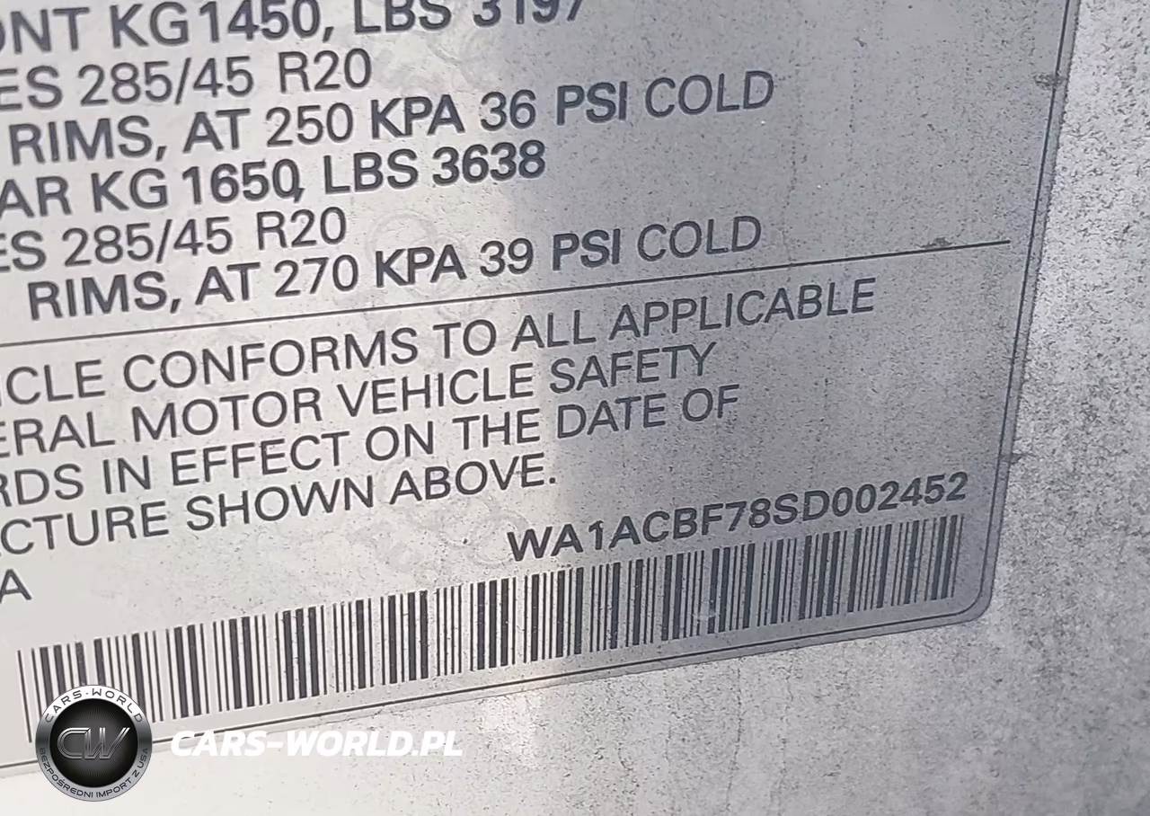 2025 Audi Q7 Premium 45 Tfsi Quattro Tiptronic VIN:WA1ACBF78SD002452 - 9