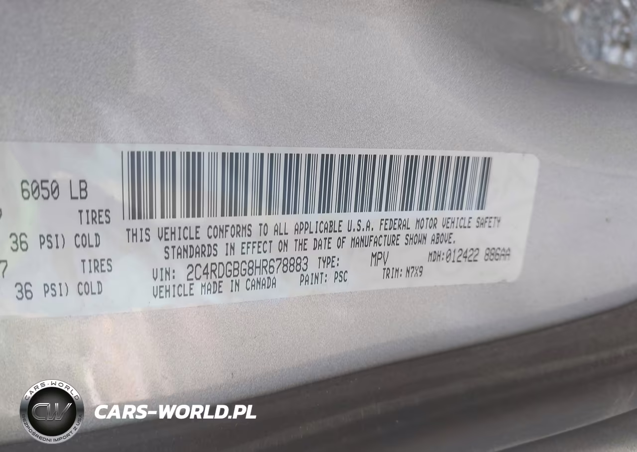 2017 Dodge Grand Caravan Se Plus VIN:2C4RDGBG8HR678883 - 9