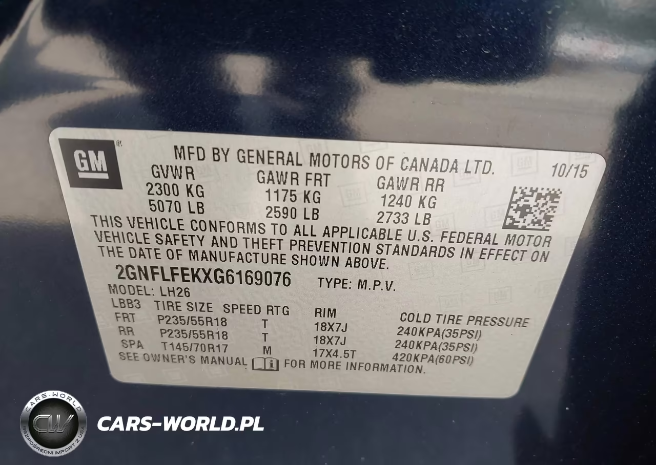 2016 Chevrolet Equinox Lt VIN:2GNFLFEKXG6169076 - 9