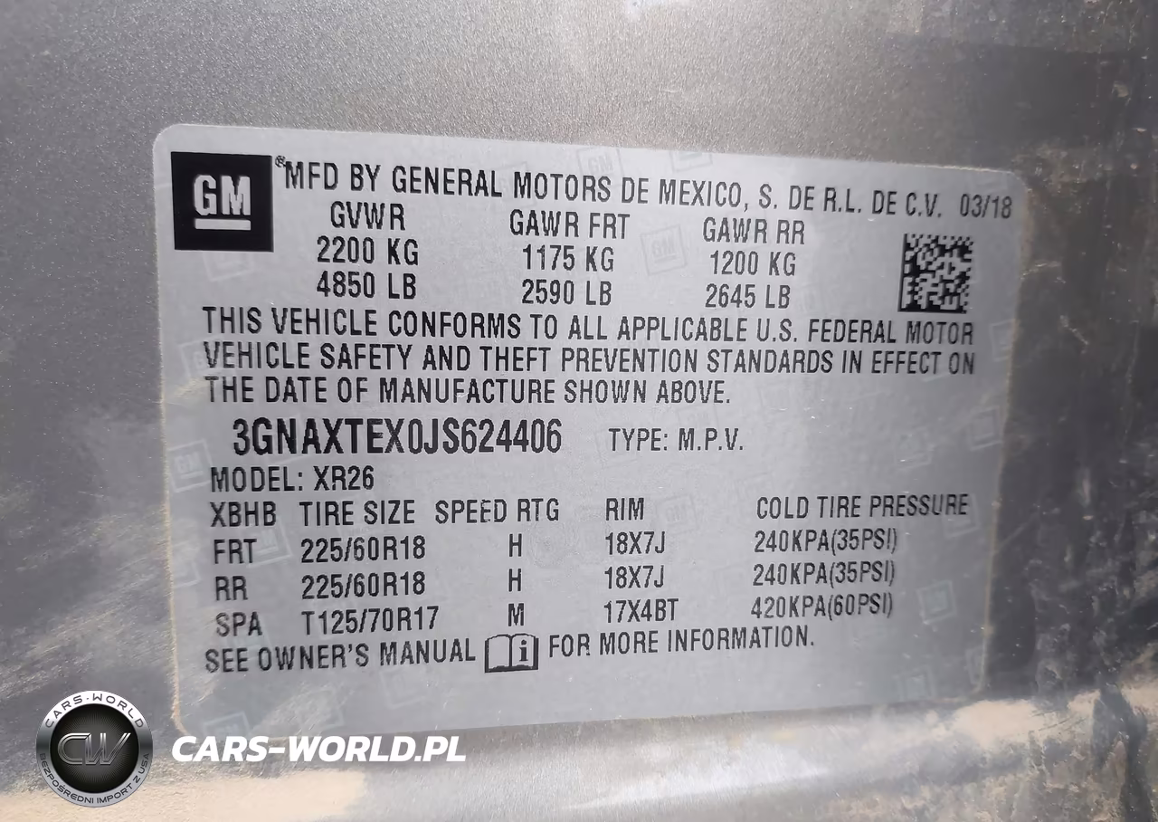 2018 Chevrolet Equinox Lt VIN:3GNAXTEX0JS624406 - 9