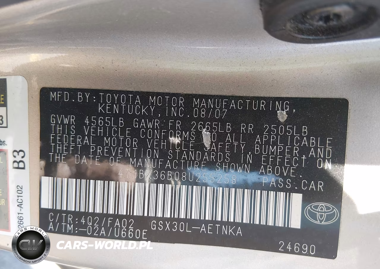 2008 Toyota Avalon Xl VIN:4T1BK36B08U255258 - 9