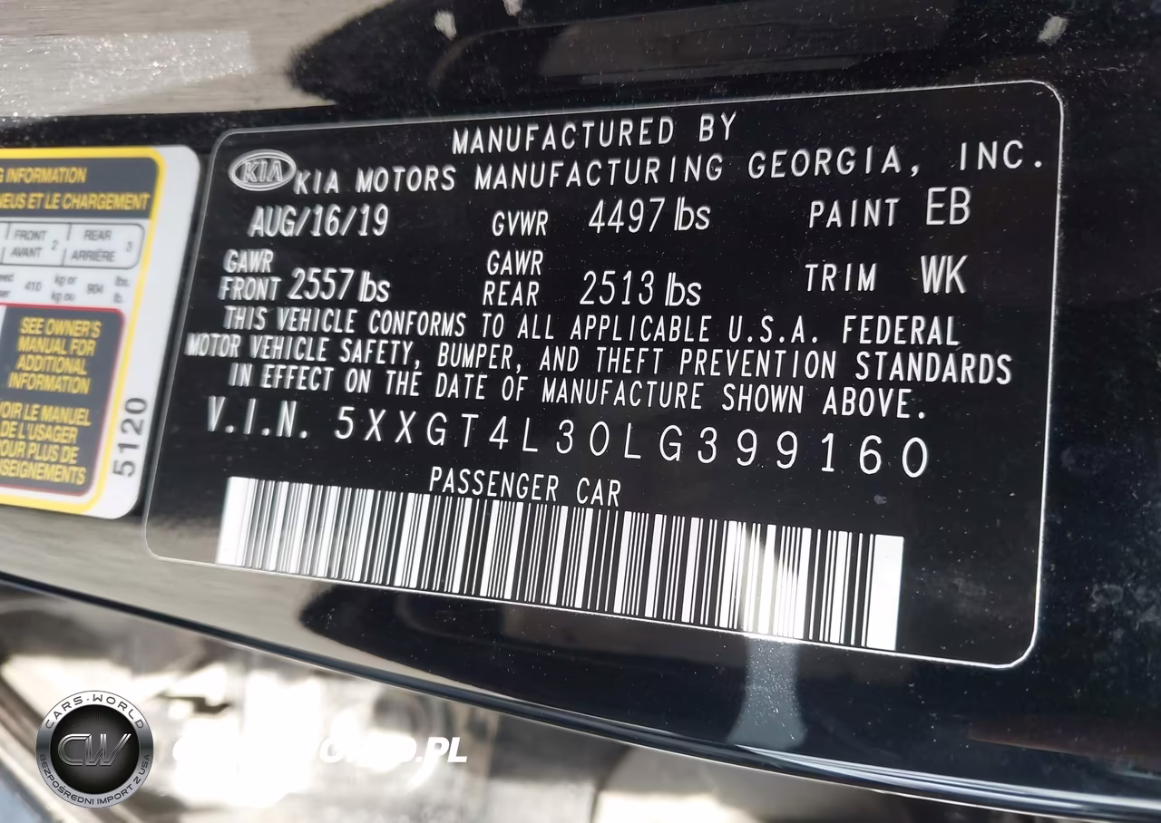 2020 Kia Optima Lx VIN:5XXGT4L30LG399160 - 9