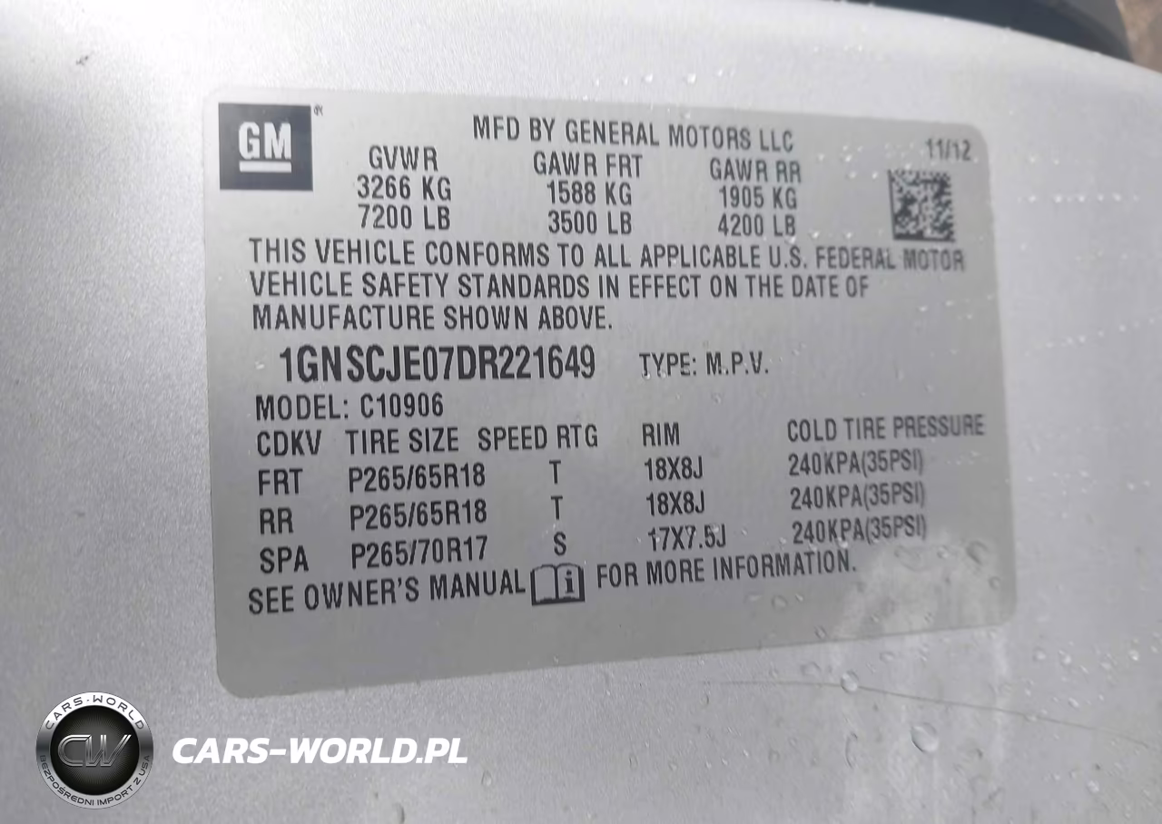 2013 Chevrolet Suburban 1500 Lt VIN:1GNSCJE07DR221649 - 9