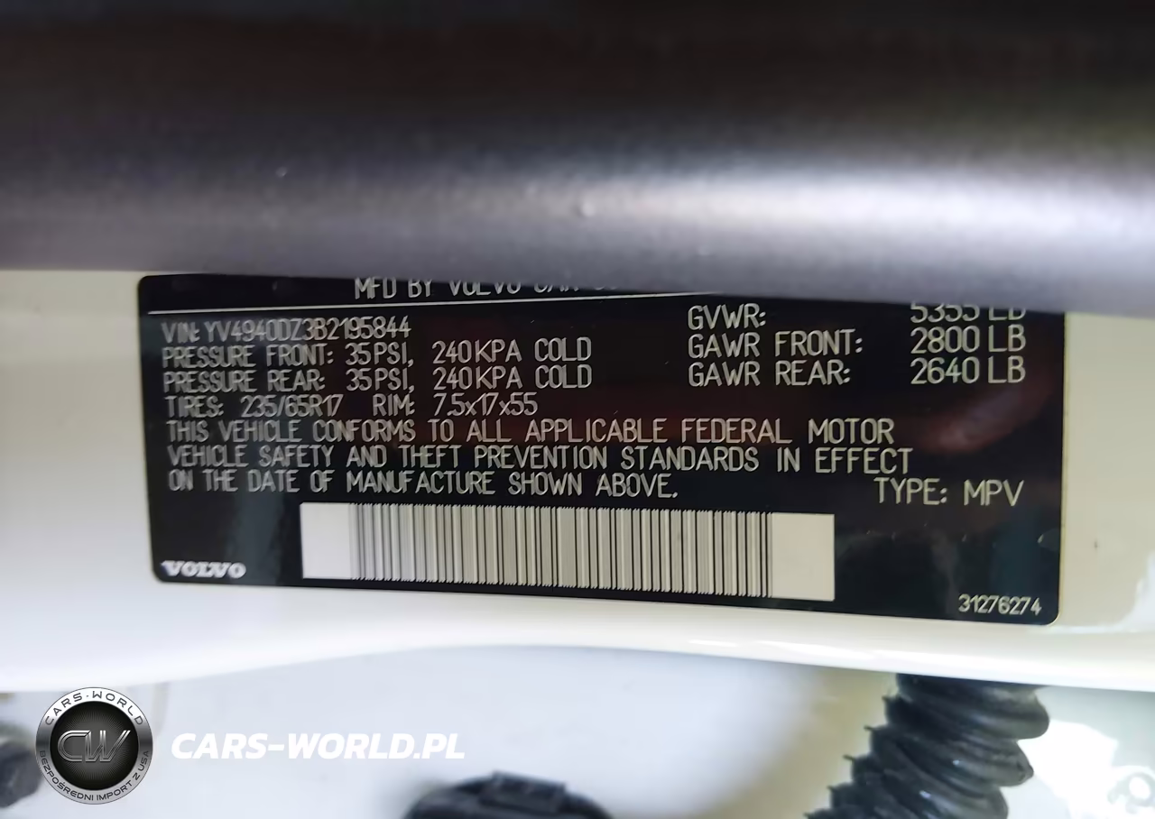 2011 Volvo Xc60 3.2 VIN:YV4940DZ3B2195844 - 9