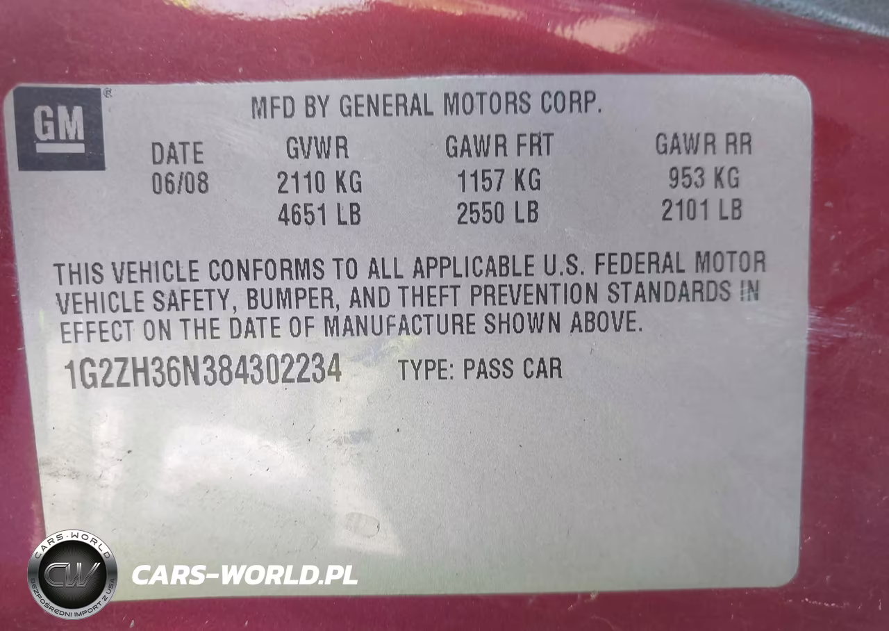 2008 Pontiac G6 Gt VIN:1G2ZH36N384302234 - 9