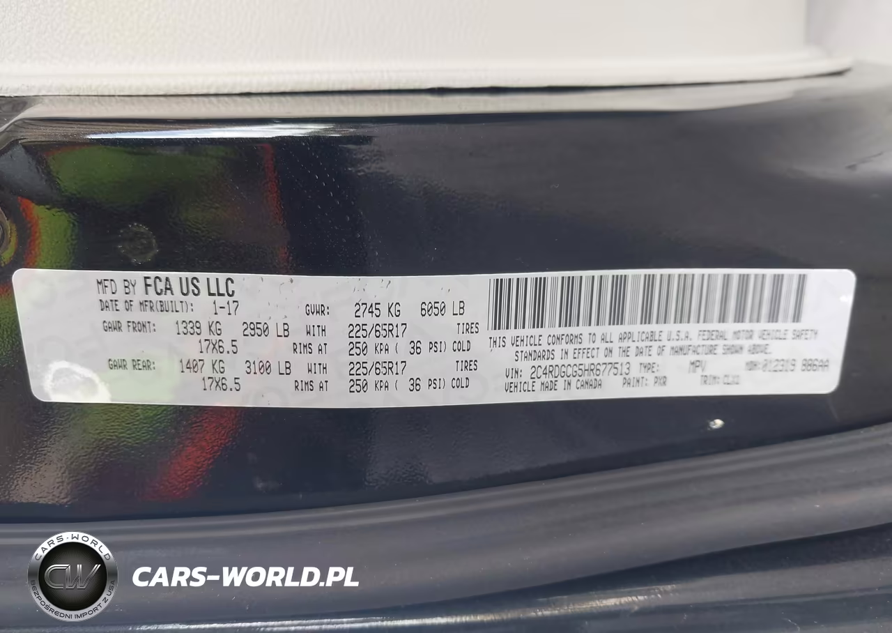 2017 Dodge Grand Caravan Sxt VIN:2C4RDGCG5HR677513 - 9