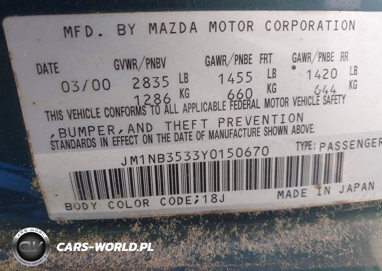 2000 Mazda Mx-5 Miata Ls-Special Edition VIN:JM1NB3533Y0150670 - 9