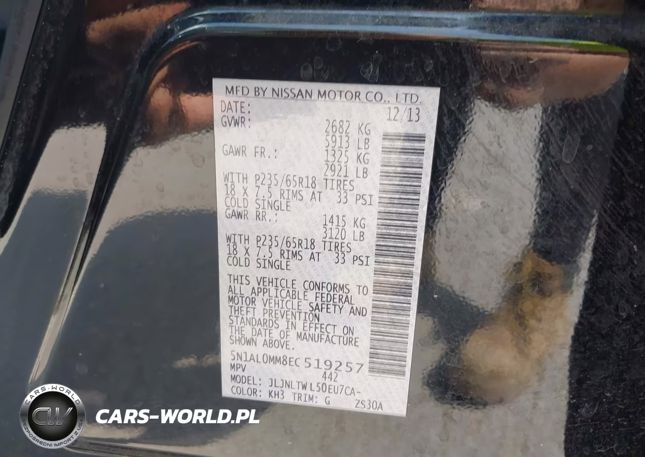 2014 Infiniti Qx60 VIN:5N1AL0MM8EC519257 - 9