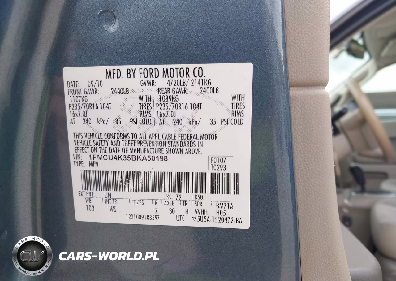 2011 Ford Escape Hybrid VIN:1FMCU4K35BKA50198 - 9