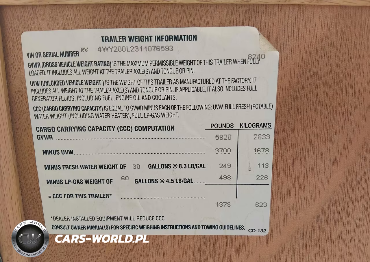 2001 R-Vision Trail-Lite VIN:4WY200L2311076593 - 9