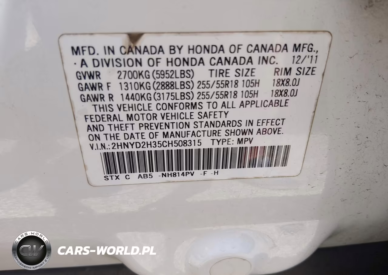 2012 Acura Mdx Technology Package VIN:2HNYD2H35CH508315 - 9