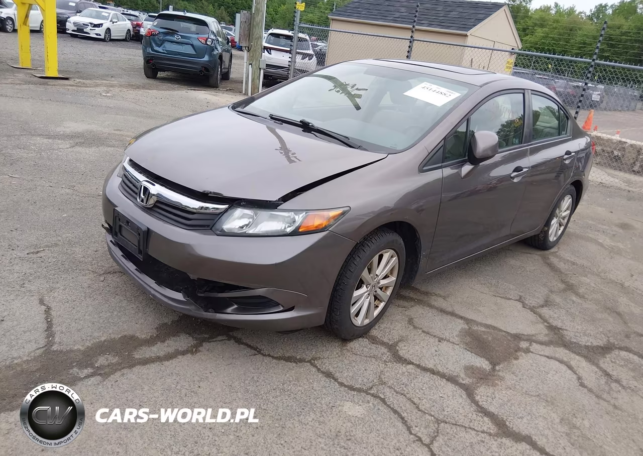 2012 Honda Civic Ex-L VIN:19XFB2F92CE317330 - 2