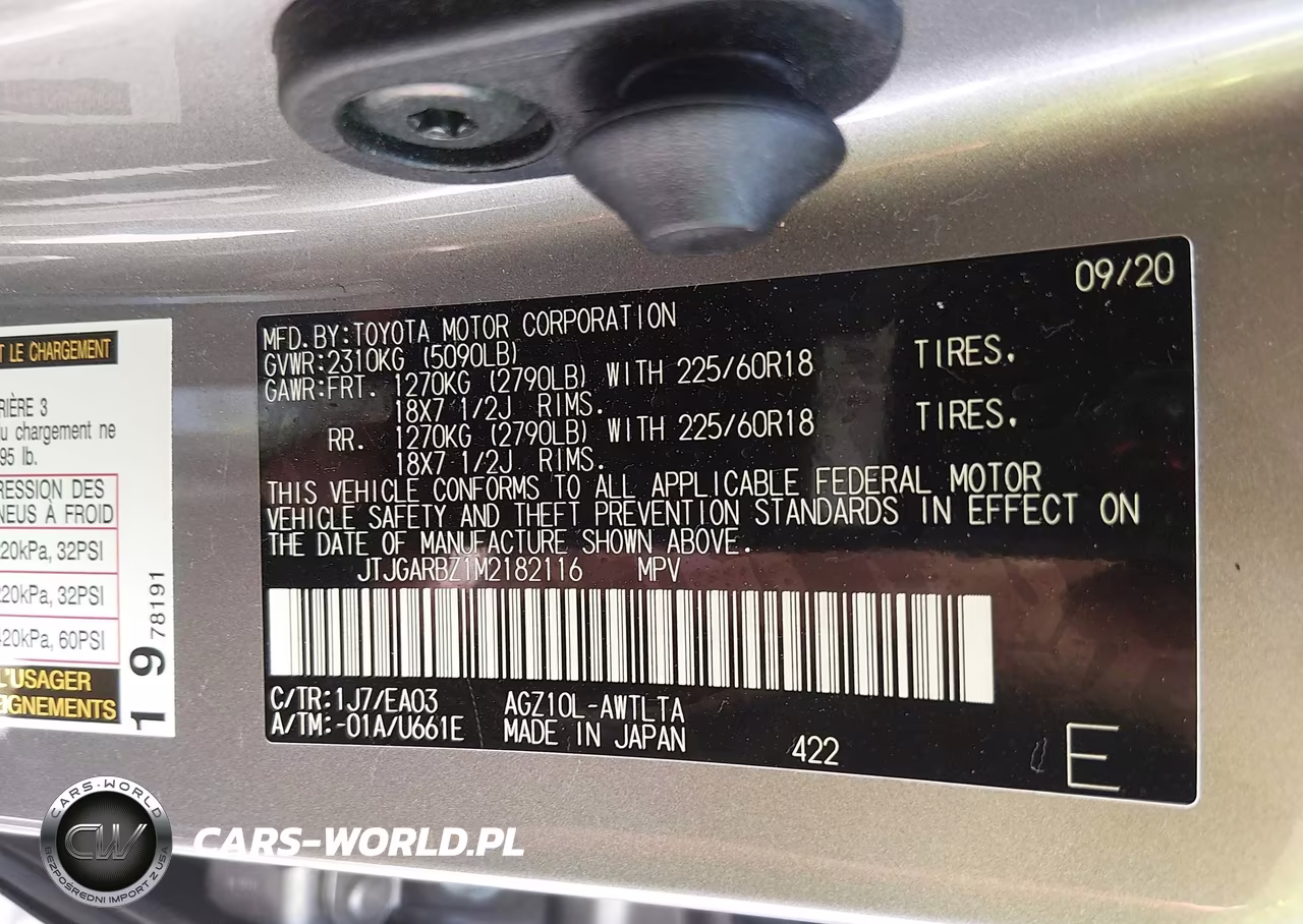 2021 Lexus Nx 300 VIN:JTJGARBZ1M2182116 - 9