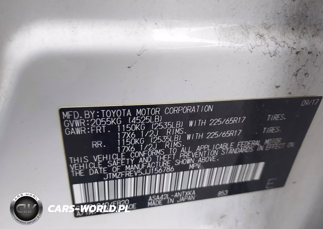 2018 Toyota Rav4 Le VIN:JTMZFREV5JJ156786 - 9