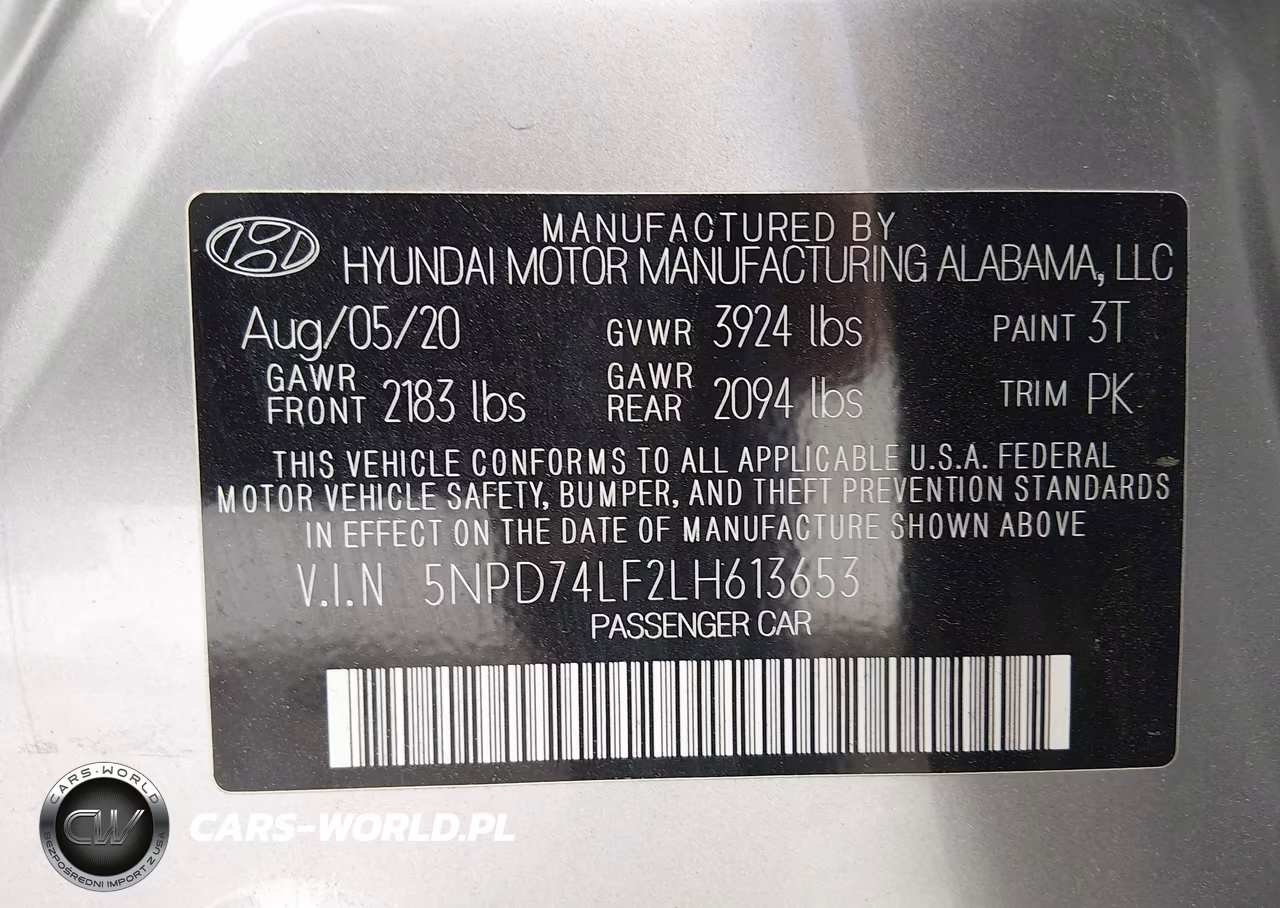 2020 Hyundai Elantra Se VIN:5NPD74LF2LH613653 - 9