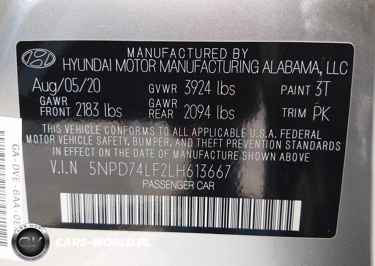 2020 Hyundai Elantra Se VIN:5NPD74LF2LH613667 - 9