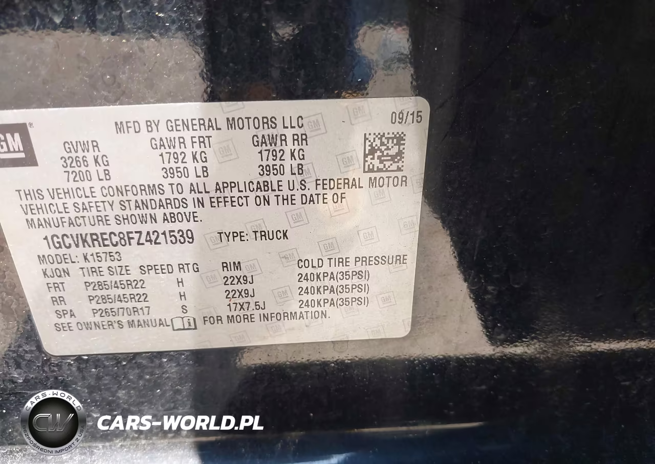 2015 Chevrolet Silverado 1500 1Lt VIN:1GCVKREC8FZ421539 - 9