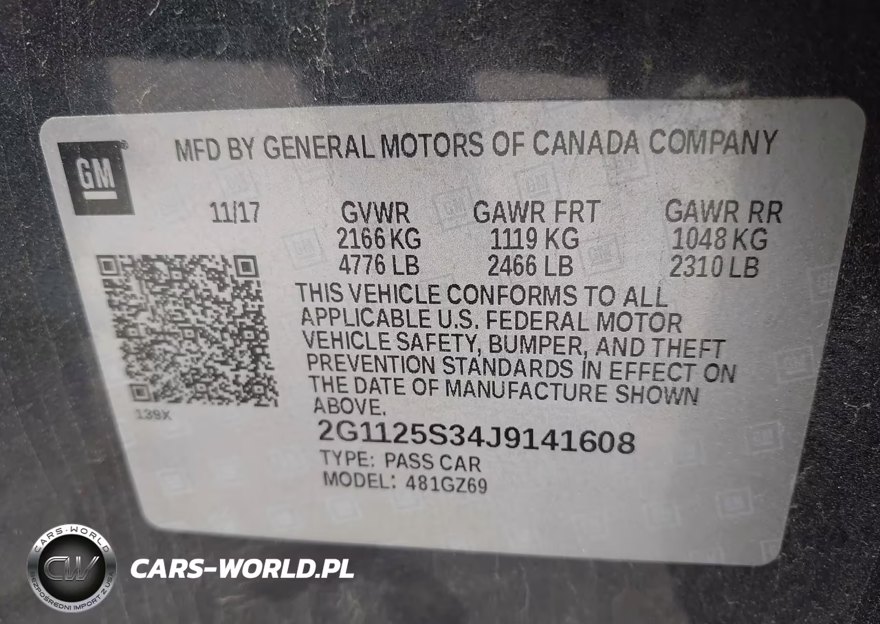 2018 Chevrolet Impala 2Lz VIN:2G1125S34J9141608 - 9