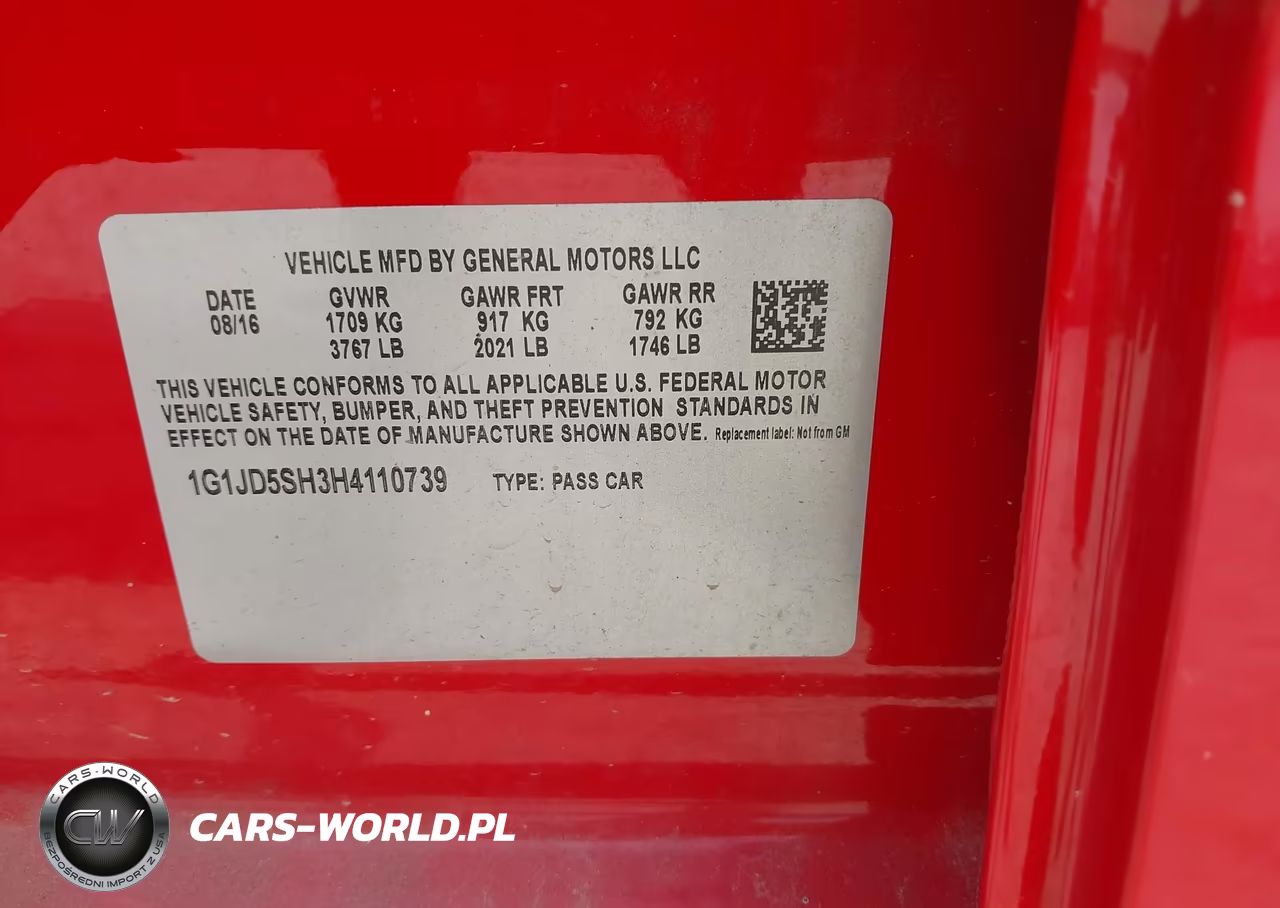 2017 Chevrolet Sonic Lt Auto VIN:1G1JD5SH3H4110739 - 9