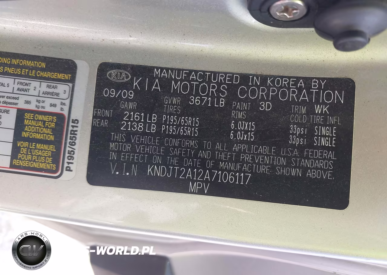 2010 Kia Soul VIN:KNDJT2A12A7106117 - 9