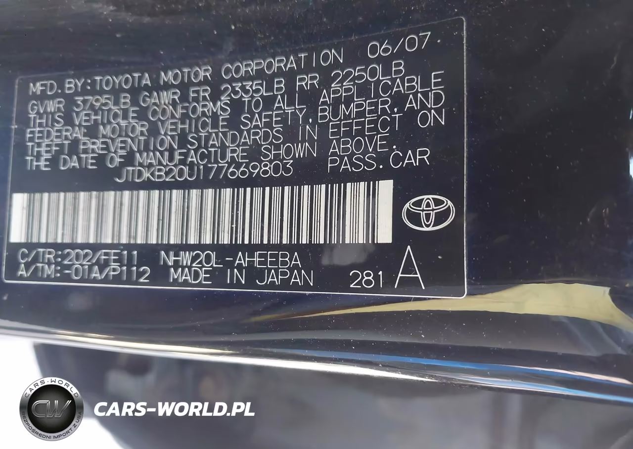 2007 Toyota Prius VIN:JTDKB20U177669803 - 9