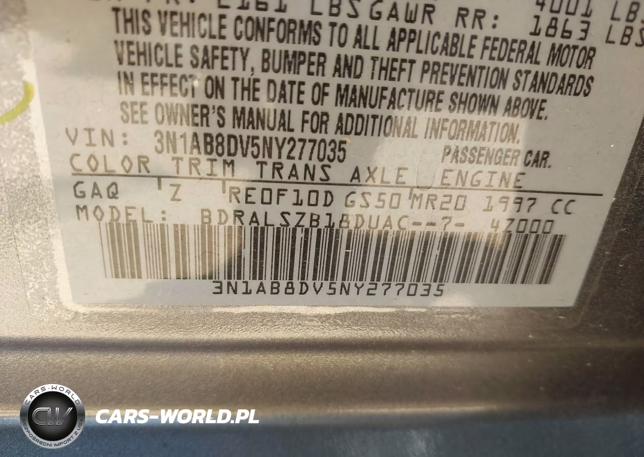 2022 Nissan Sentra Sr Xtronic Cvt VIN:3N1AB8DV5NY277035 - 9