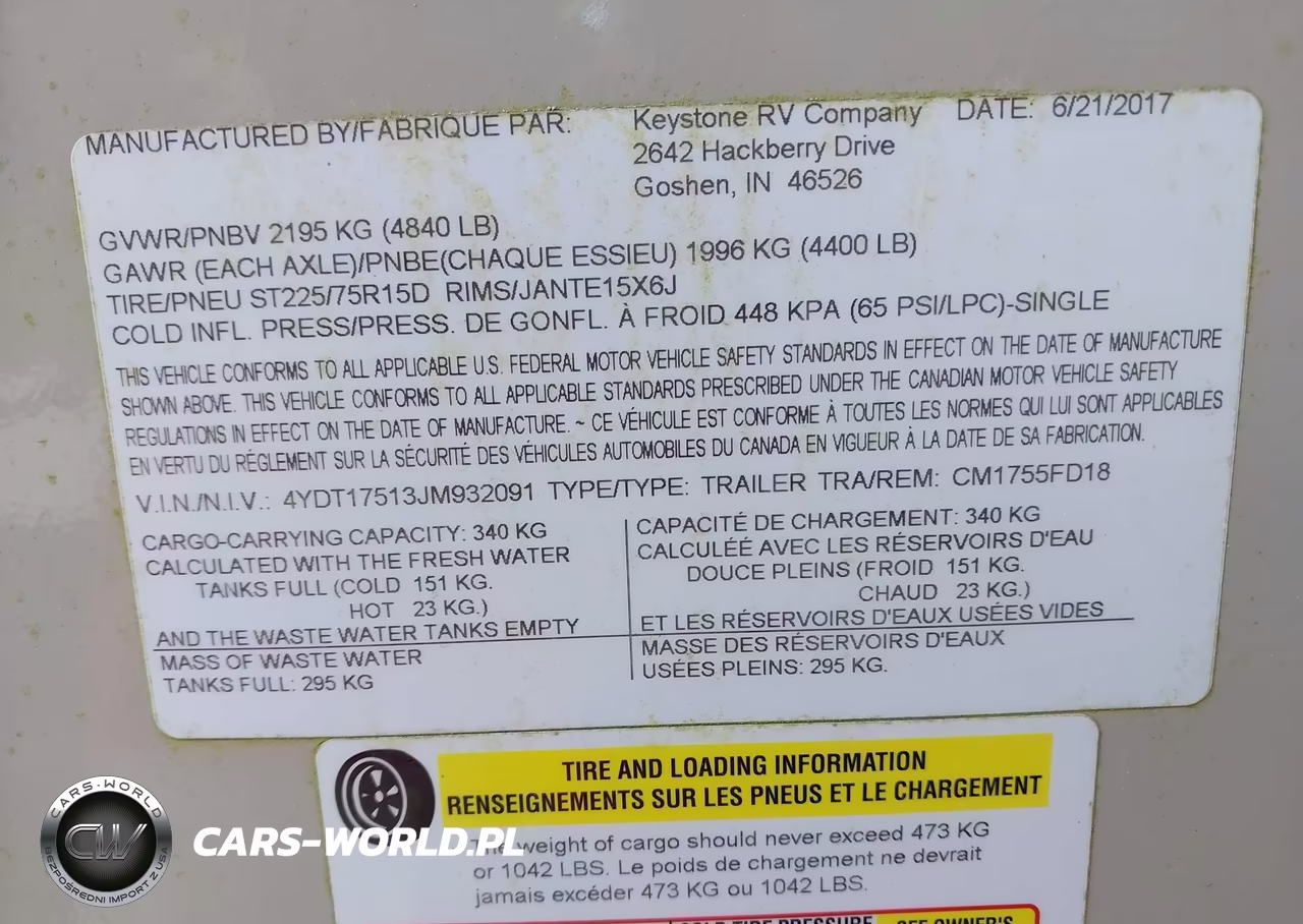2018 Keystone Keystone VIN:4YDT17513JM932091 - 9