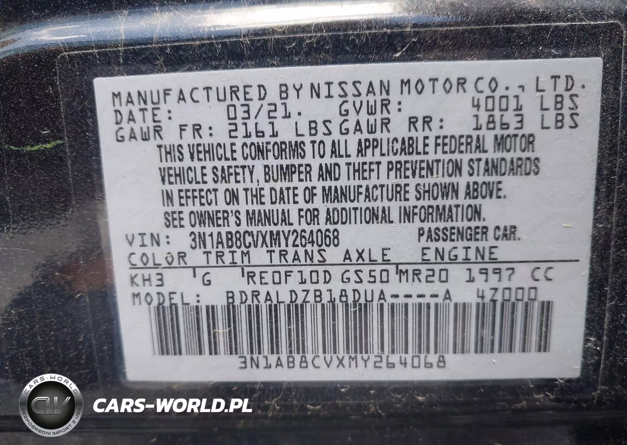 2021 Nissan Sentra Sv Xtronic Cvt VIN:3N1AB8CVXMY264068 - 9