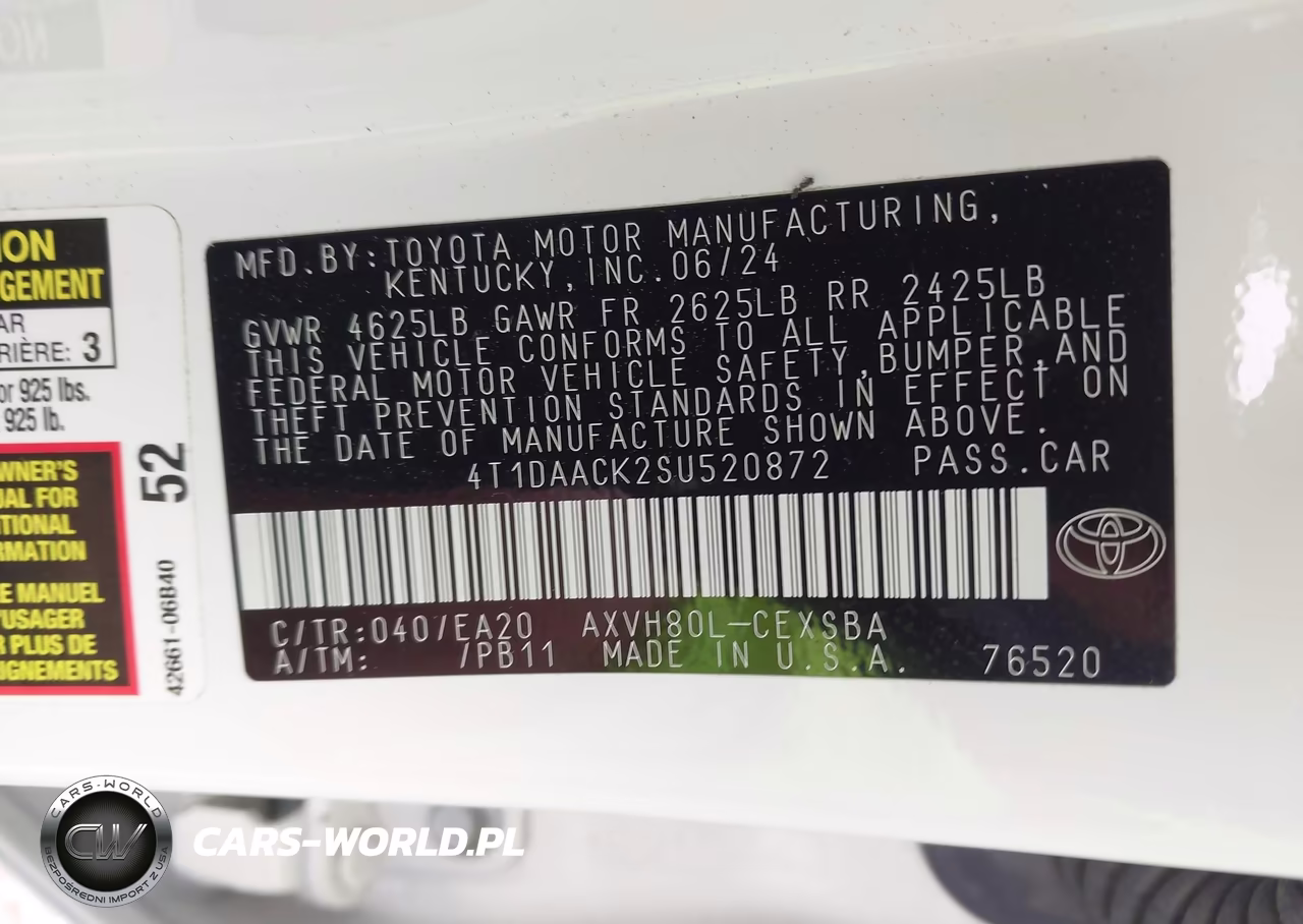 2025 Toyota Camry Se VIN:4T1DAACK2SU520872 - 9