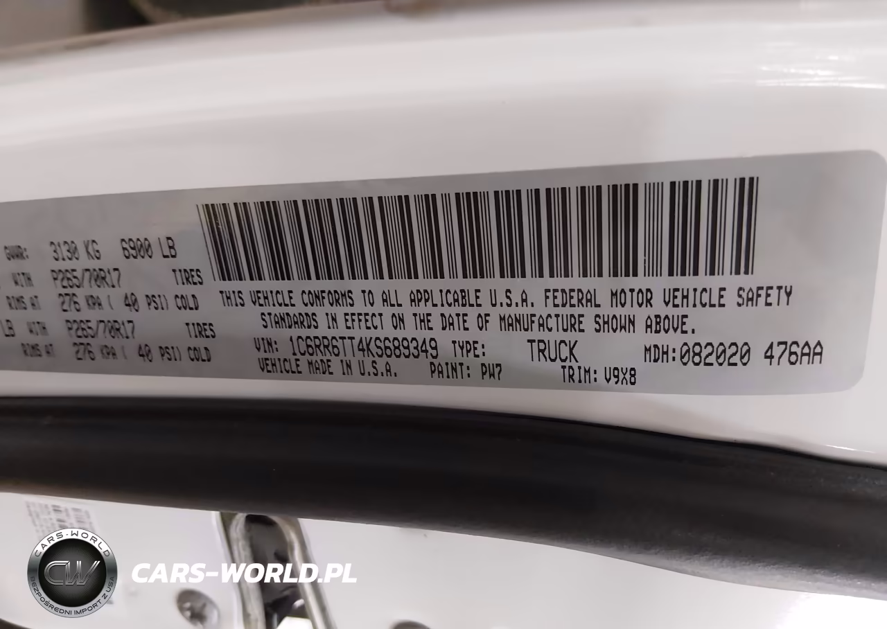 2019 Ram 1500 Classic VIN:1C6RR6TT4KS689349 - 9