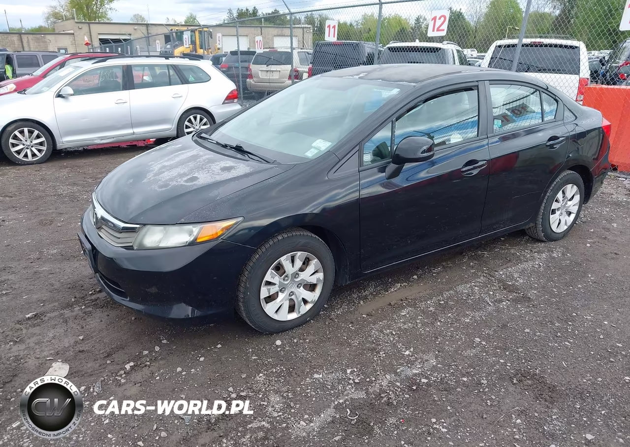 2012 Honda Civic Lx VIN:2HGFB2F59CH600827 - 2