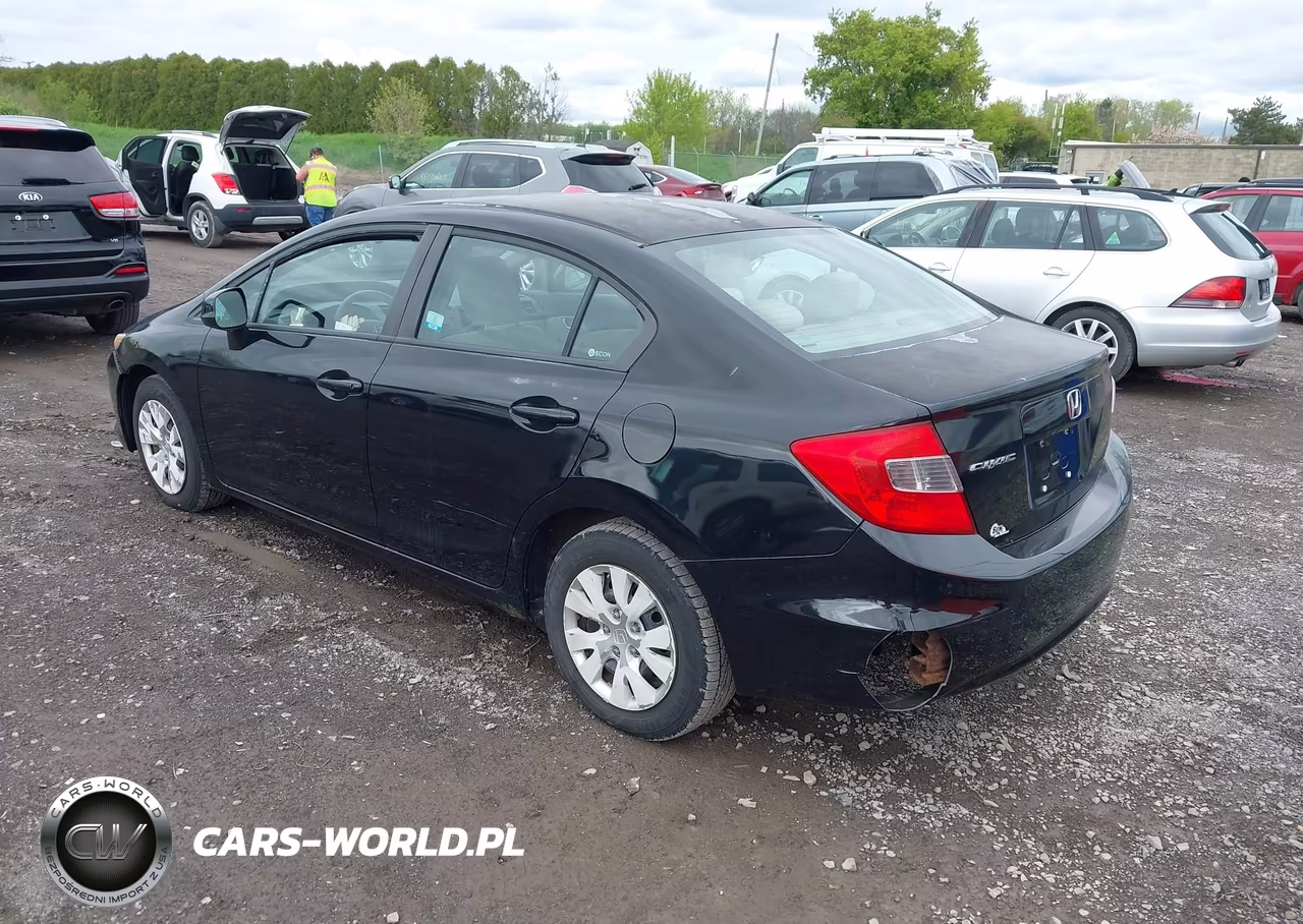 2012 Honda Civic Lx VIN:2HGFB2F59CH600827 - 3