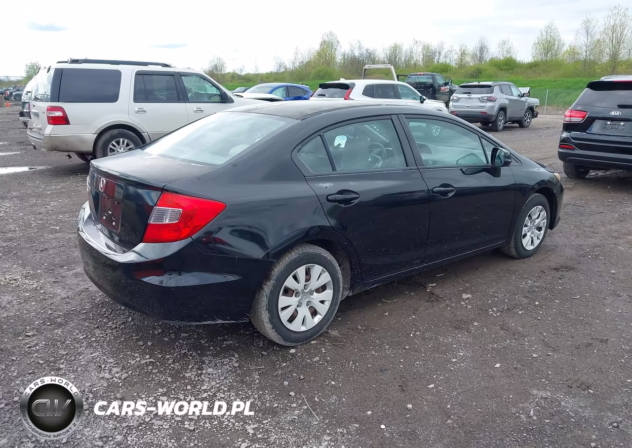 2012 Honda Civic Lx VIN:2HGFB2F59CH600827 - 4
