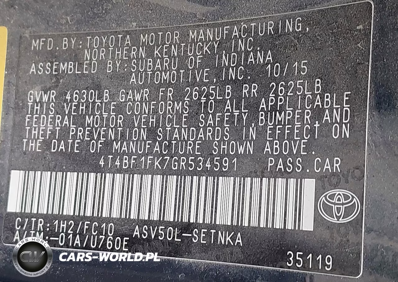 2016 Toyota Camry Le VIN:4T4BF1FK7GR534591 - 9