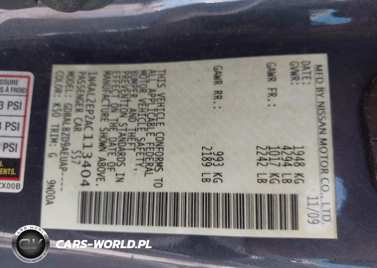 2010 Nissan Altima 2.5 S VIN:1N4AL2EP2AC113404 - 9