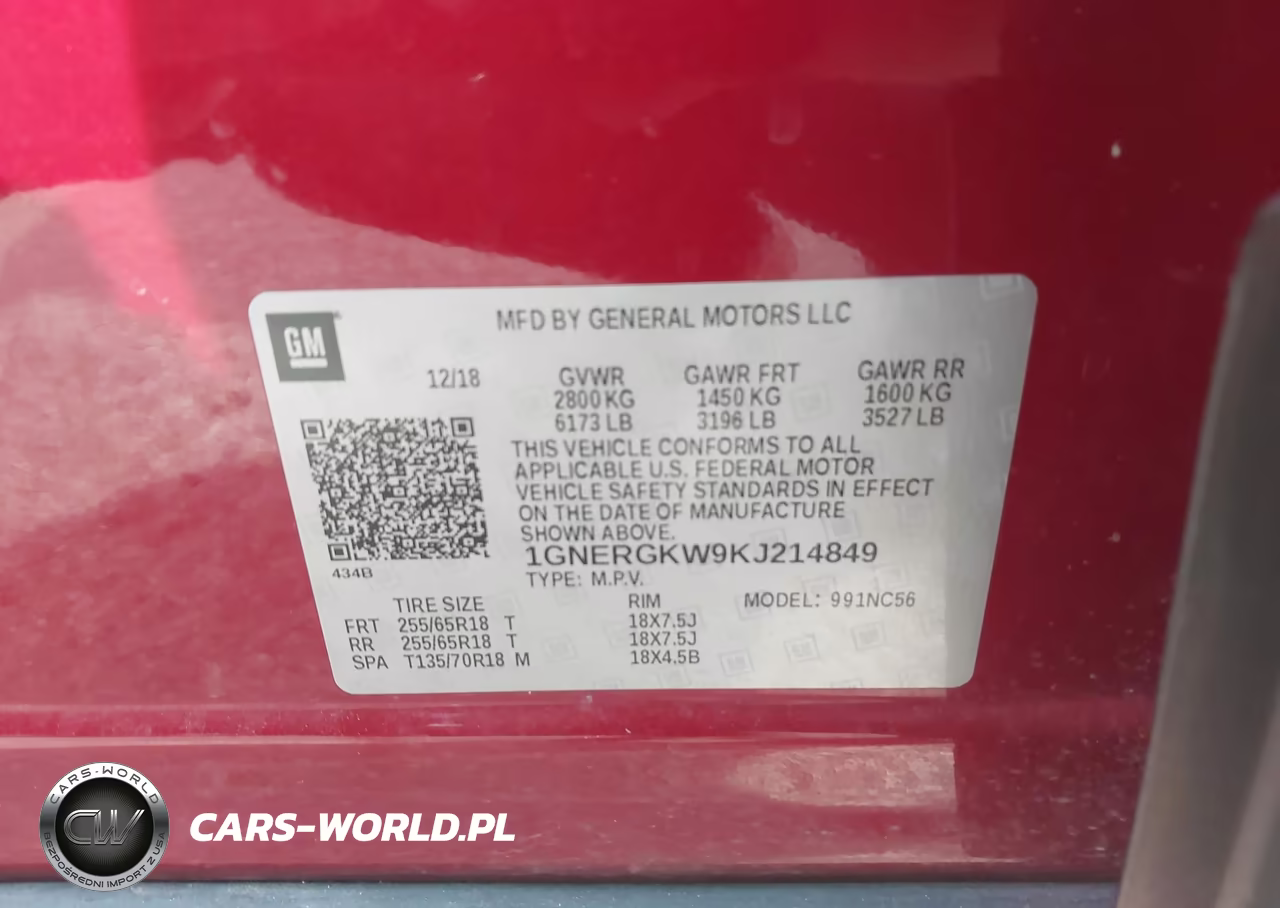 2019 Chevrolet Traverse 1Lt VIN:1GNERGKW9KJ214849 - 9